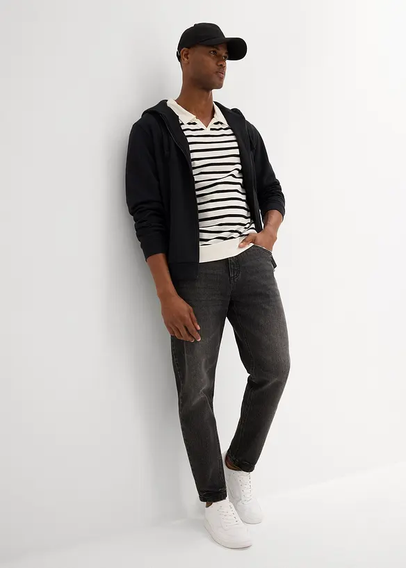 Poloskjorte med økologisk bomull, bonprix