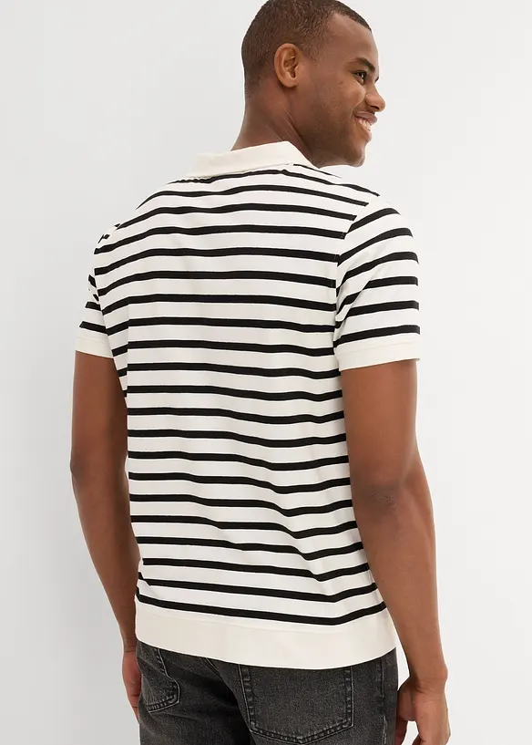 Poloskjorte med økologisk bomull, bonprix