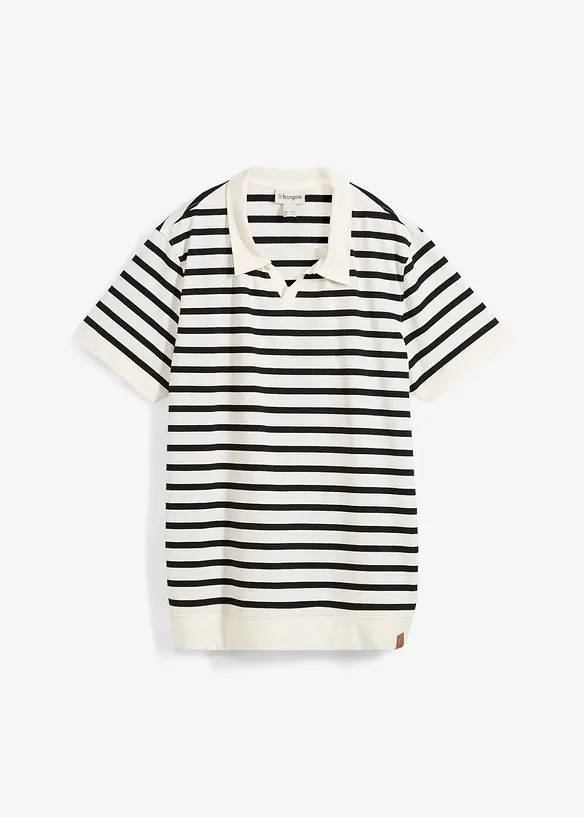 Poloskjorte med økologisk bomull, bonprix