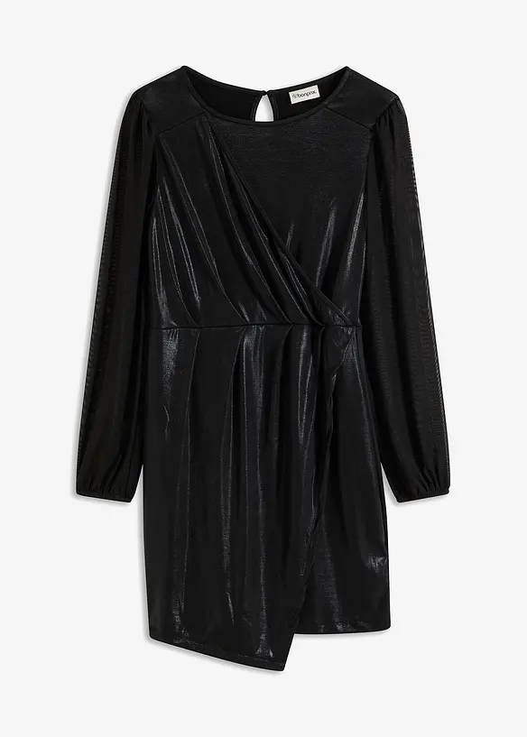 Minikjole med drapering, bonprix