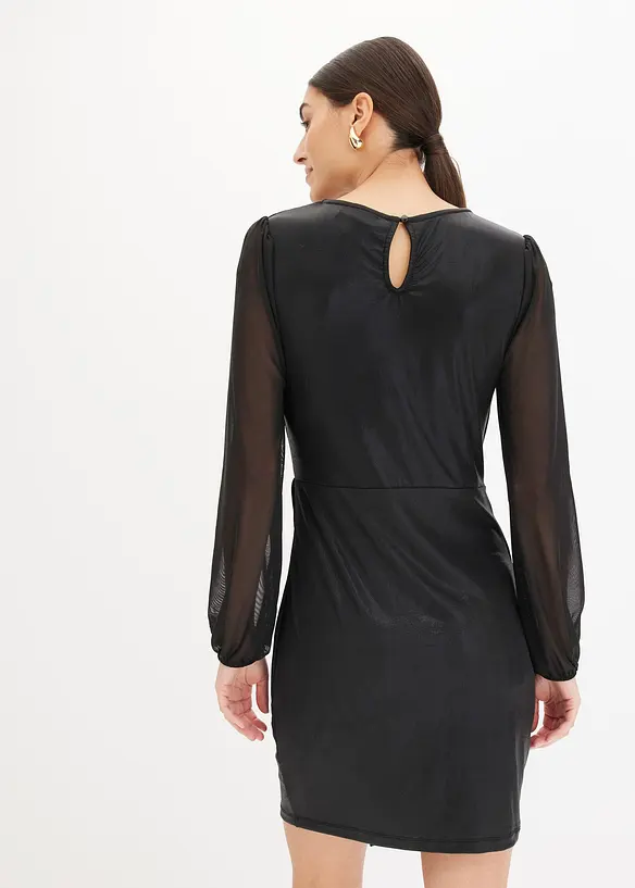 Minikjole med drapering, bonprix
