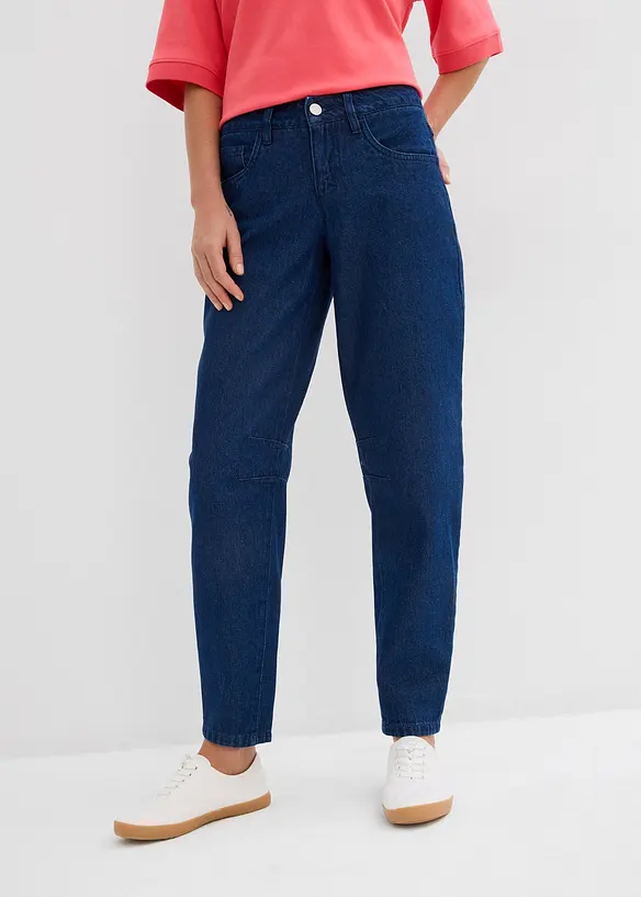 Barrel-jeans Mid Waist, økologisk bomull, bonprix