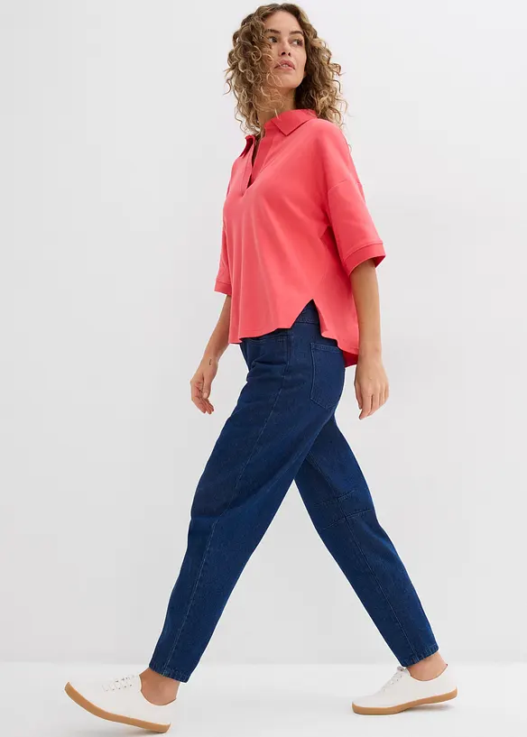 Barrel-jeans Mid Waist, økologisk bomull, bonprix