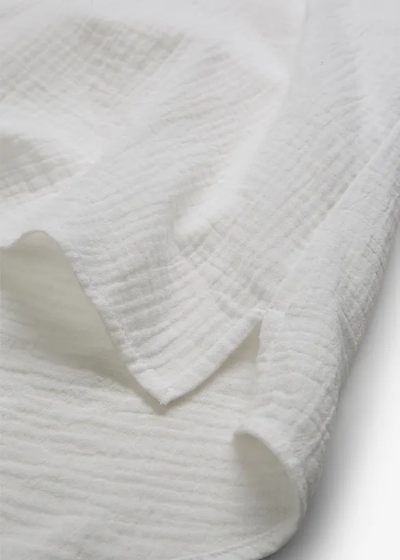 Kortermet, lett musselinbluse, bonprix