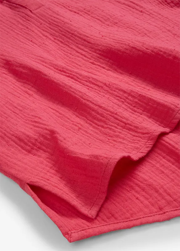 Kortermet, lett musselinbluse, bonprix