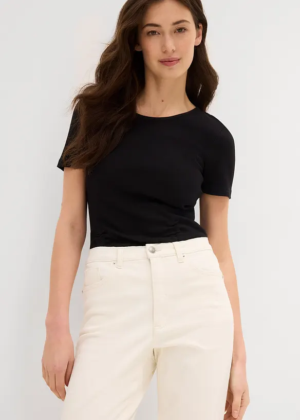 Mom-jeans High Waist, Low Stretch cropped, bonprix