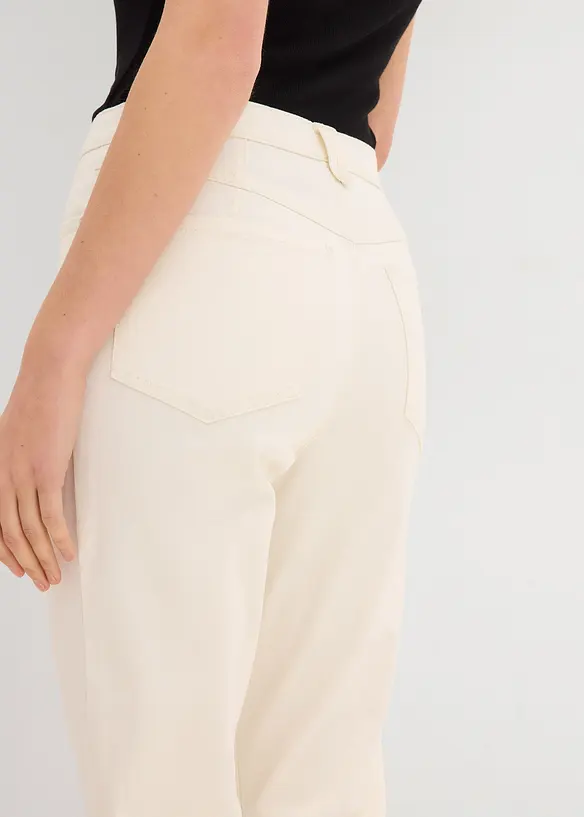 Mom-jeans High Waist, Low Stretch cropped, bonprix