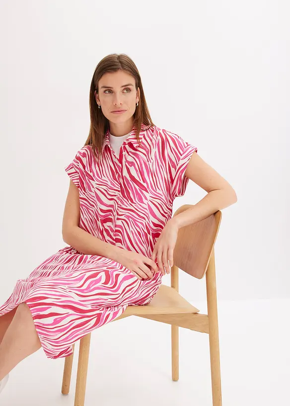 Bluse i lett sateng, bonprix