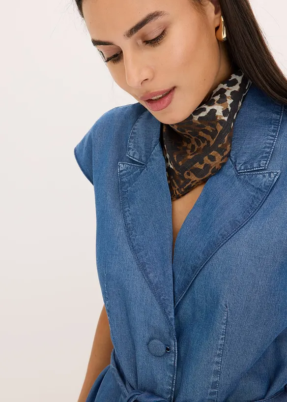 Ermeløs blazer i lyocell, bonprix