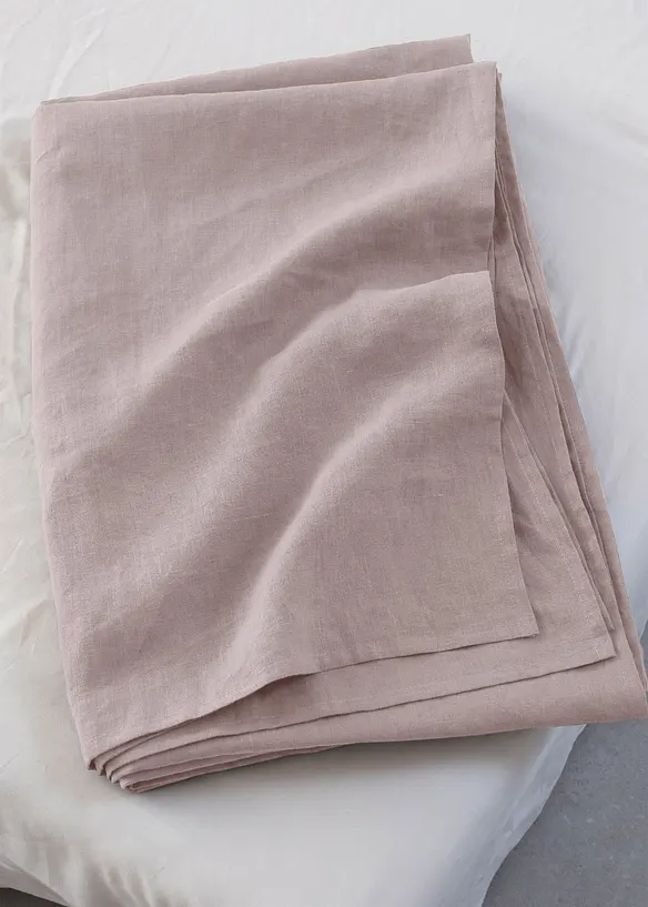 Forseggjort overkast i lin, bonprix