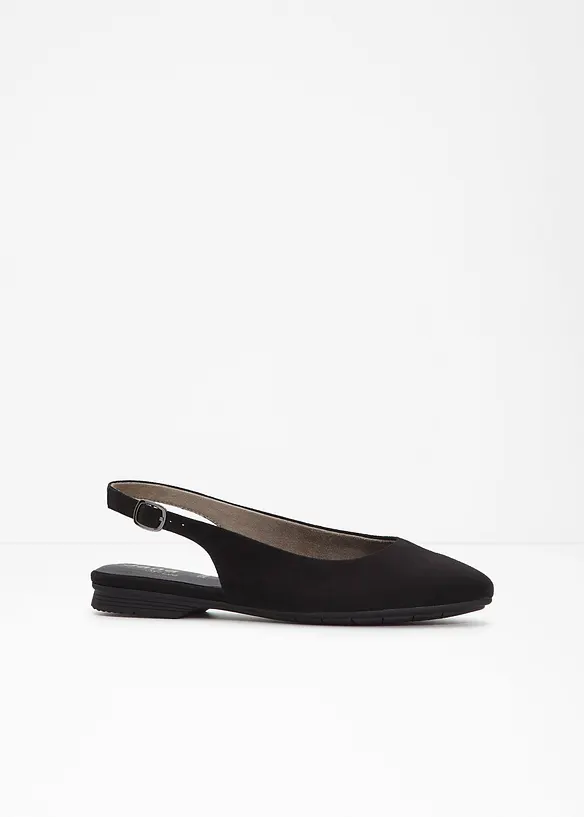 Slingback-ballerinasko i behagelig bredde fra Jana, Jana