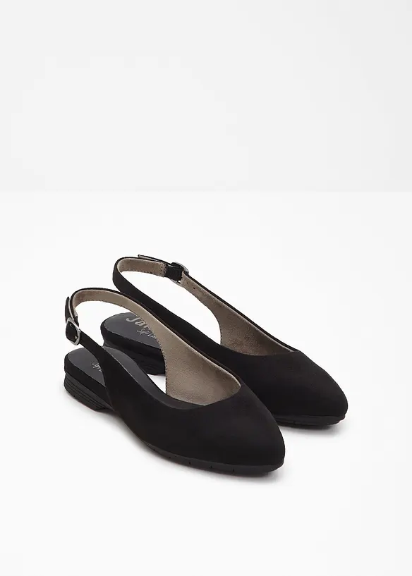 Slingback-ballerinasko i behagelig bredde fra Jana, Jana