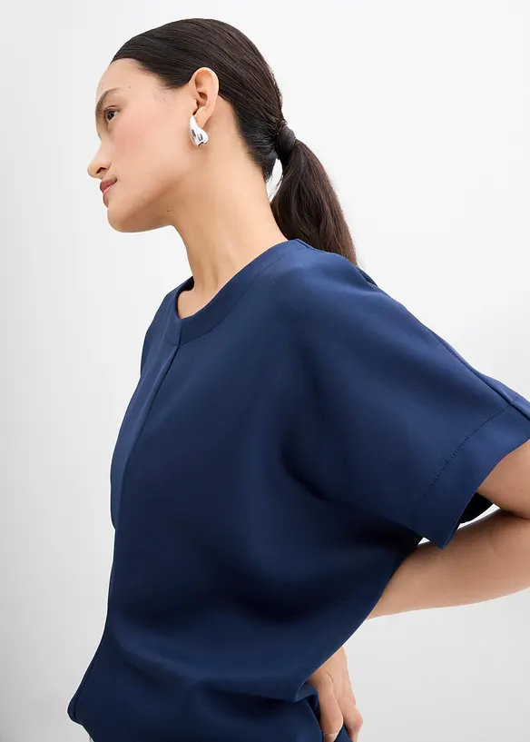 Topp med drapering i midjen, bonprix