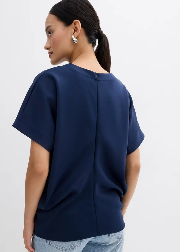 Topp med drapering i midjen, bonprix