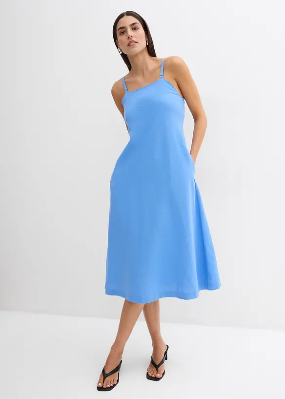 Bandeau-midikjole av viskosemiks, bonprix