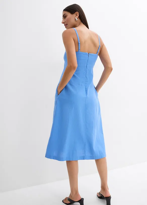 Bandeau-midikjole av viskosemiks, bonprix
