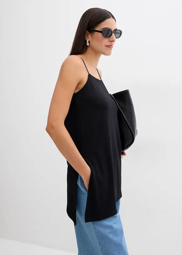 Asymmetrisk stroppetopp i viskosemiks, bonprix
