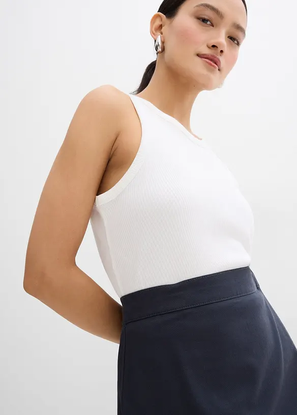 Miniskjørt i twill, bonprix