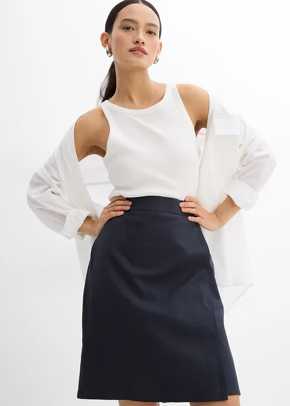 Miniskjørt i twill, bonprix