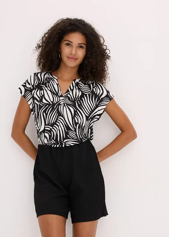 Jerseyshorts i lett krepp, bonprix