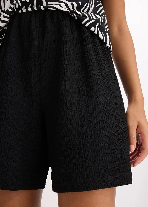 Jerseyshorts i lett krepp, bonprix