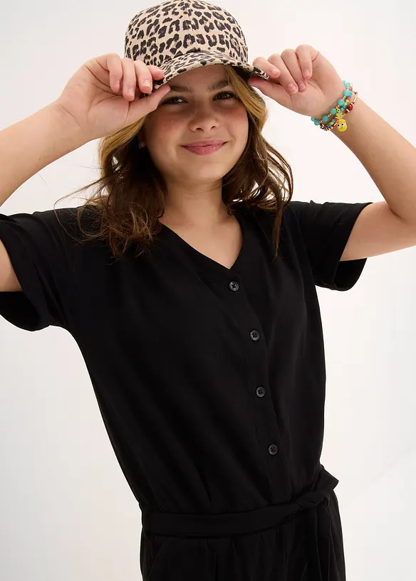 Jersey-jumpsuit med økologisk bomull, bonprix