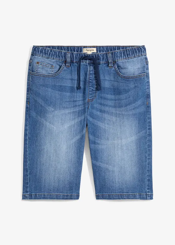 Lett Long Sweatjeans-bermuda, Regular Fit, bonprix