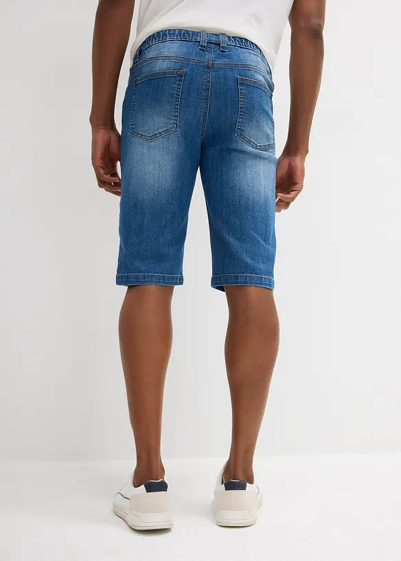 Lett Long Sweatjeans-bermuda, Regular Fit, bonprix
