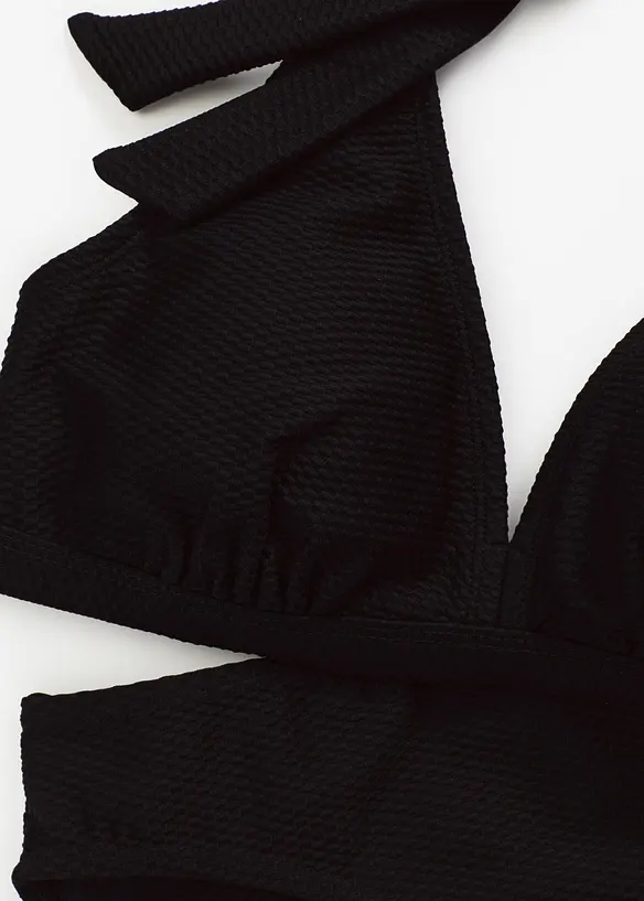 Halterneck-bikini i strukturmateriale (2-delt sett), bonprix