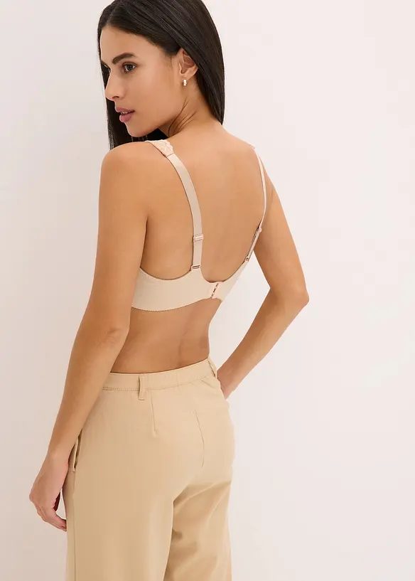 Bøyle-BH med delikate blonder (2-pack), bonprix