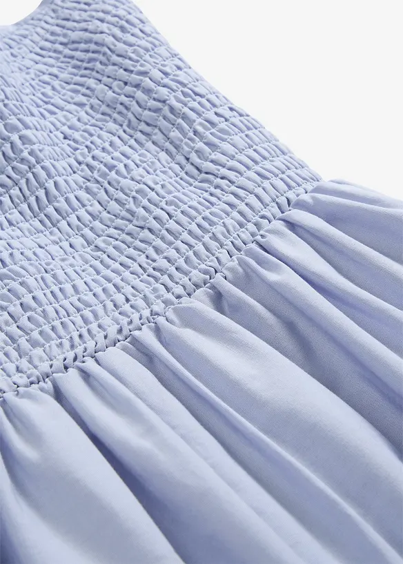 Kjole med stropper i ren &oslash;kologisk bomull, bonprix