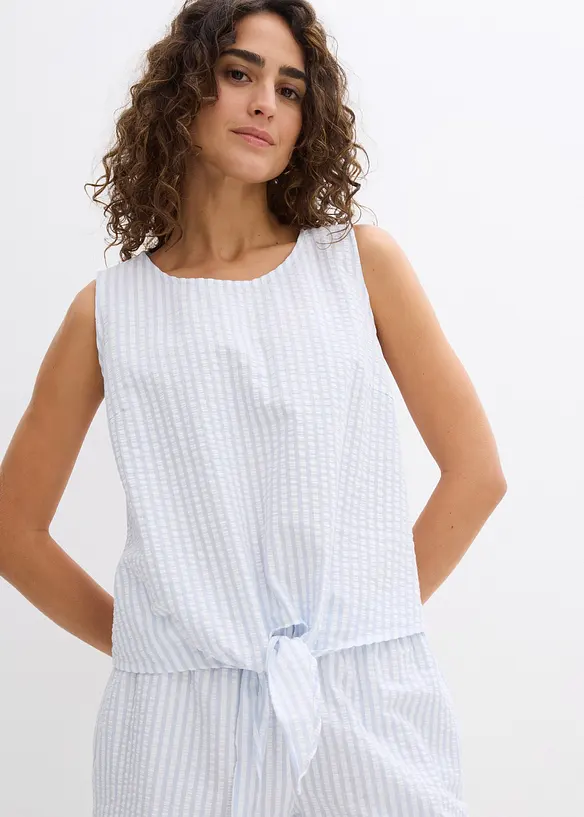 Blusetopp i 100% bomull, bonprix