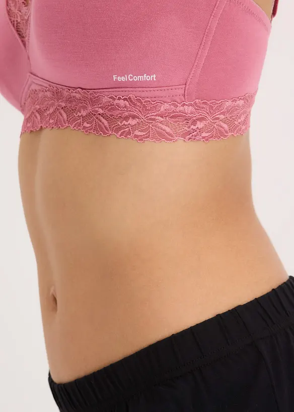 Feel Comfort-bralette i mykt materiale (2-pack), bonprix