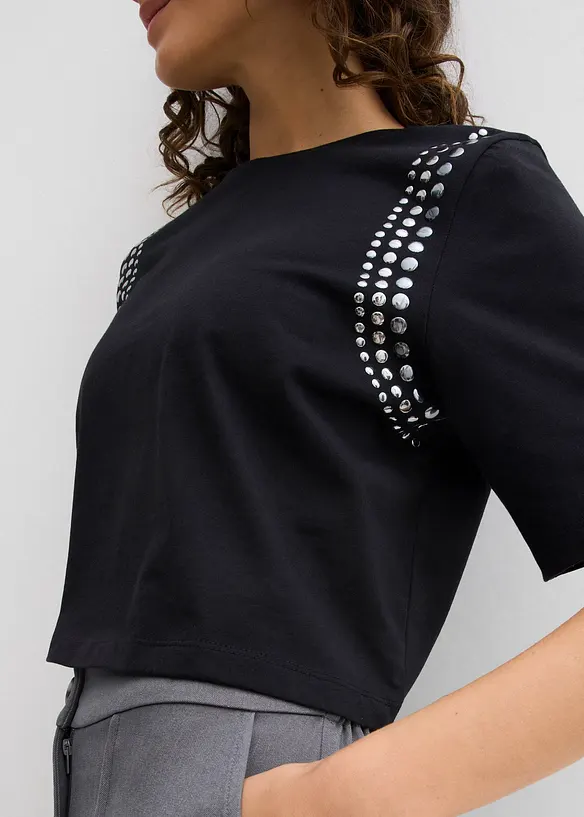 Oversized topp av ren økologisk bomull, bonprix