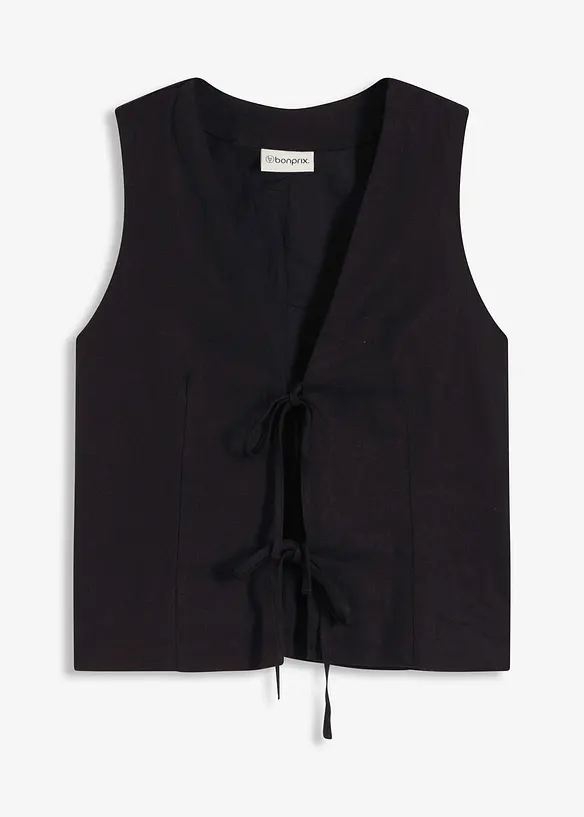 Vest med knyting, bonprix