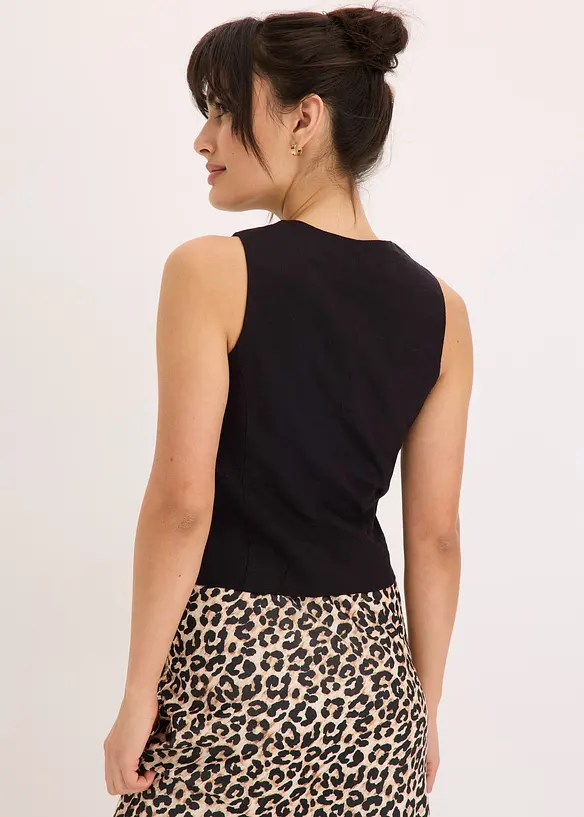 Vest med knyting, bonprix