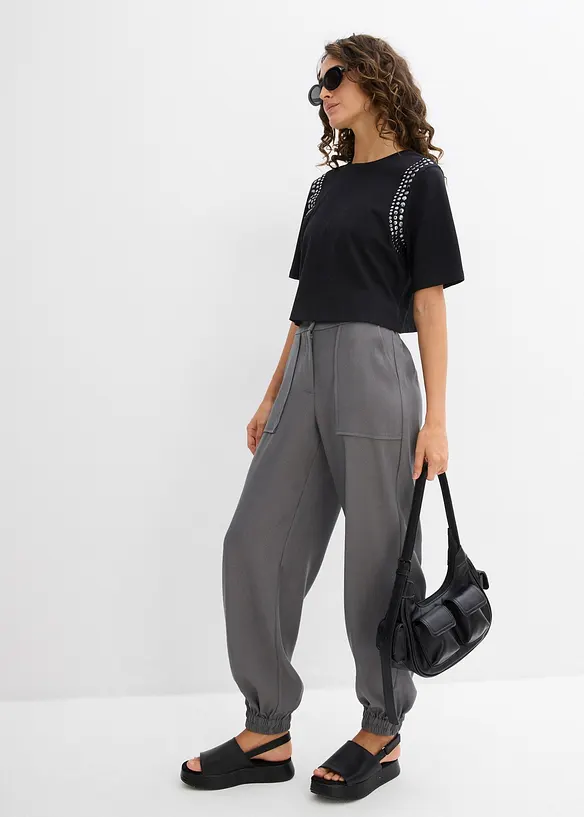 Oversized topp av ren økologisk bomull, bonprix
