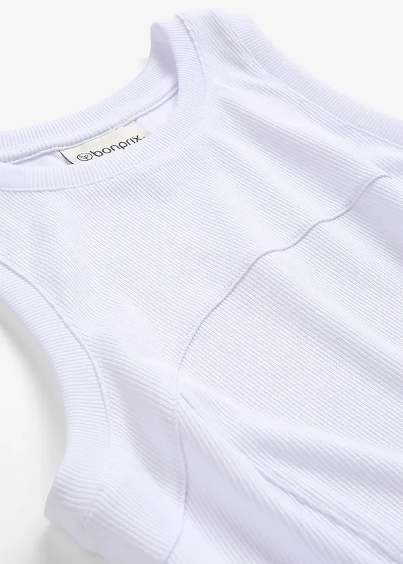 Singlet med pyntestikninger, bonprix