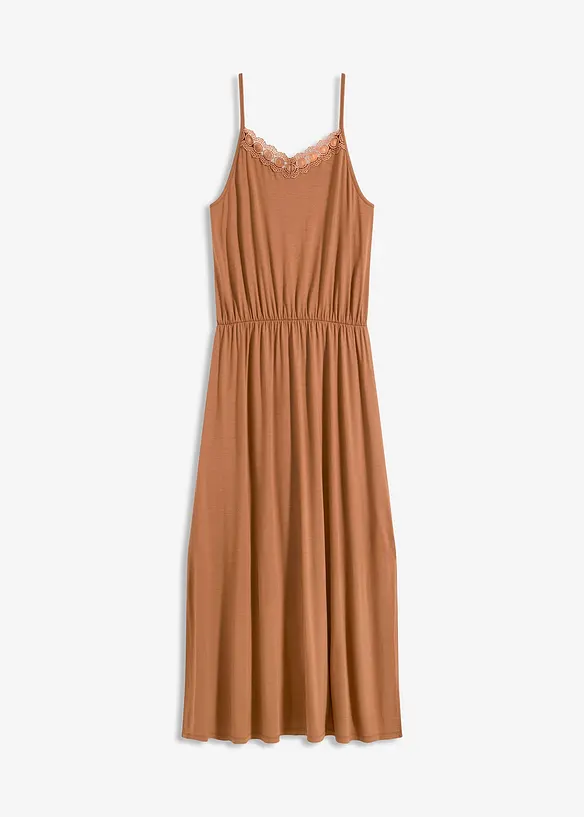 Jerseykjole med blonder, bonprix