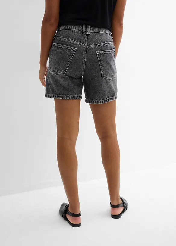 Bermudashorts i denim Mid Waist, Low Stretch, bonprix