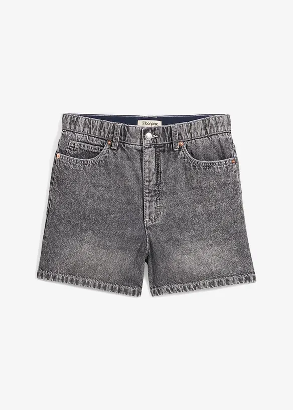 Jeansshorts High Waist, Low Stretch, bonprix