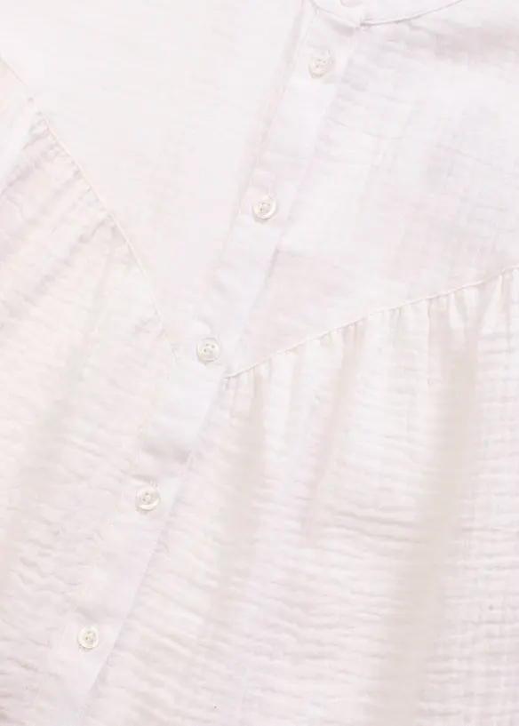 Kortermet bluse av musselin, bonprix