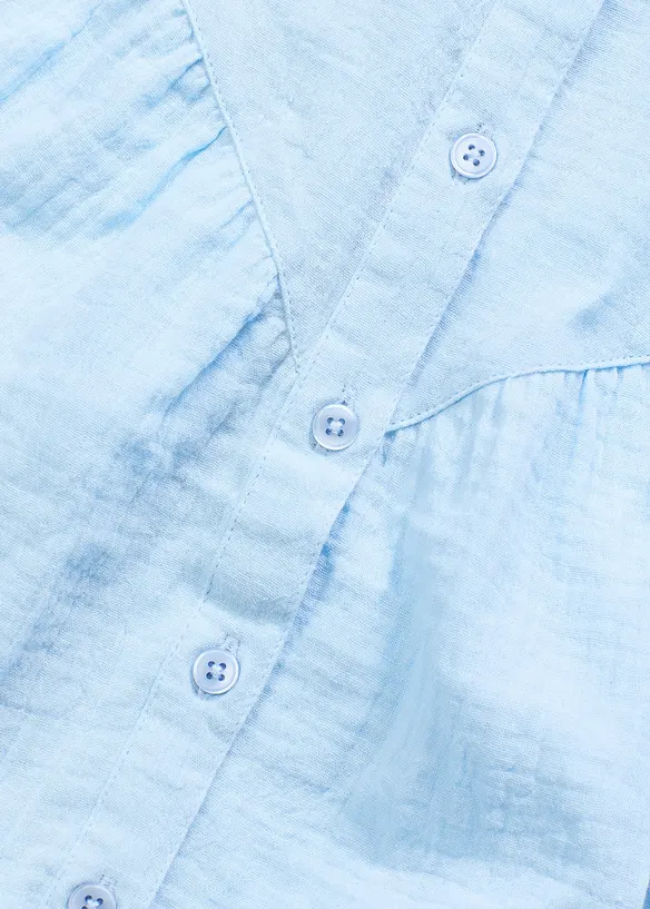 Kortermet bluse av musselin, bonprix