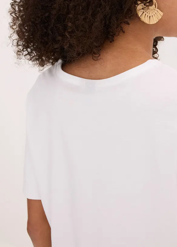 Oversized topp av ren økologisk bomull, bonprix