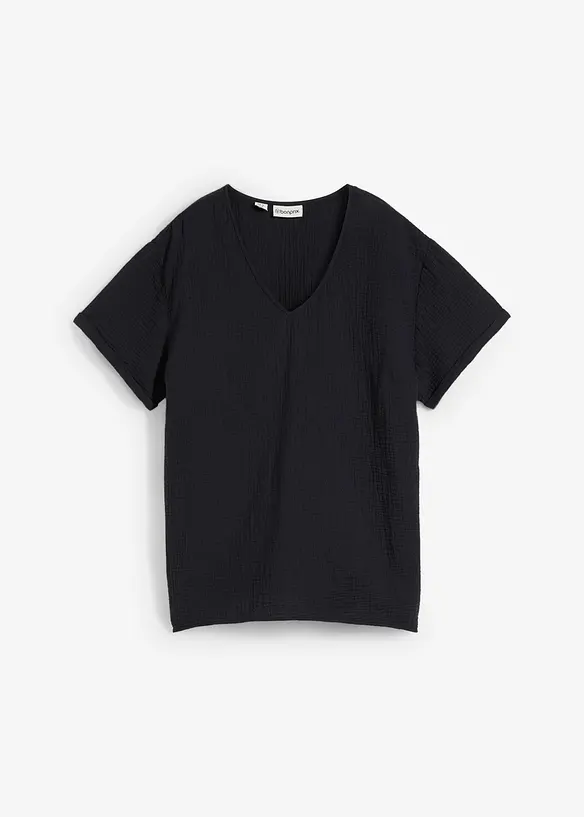 Trikottunika i myk musselin, bonprix