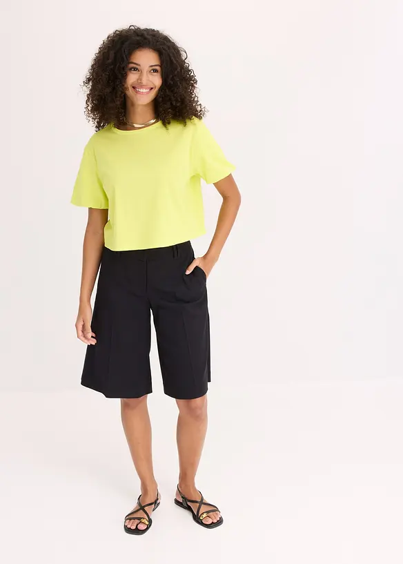Oversized topp av ren økologisk bomull, bonprix