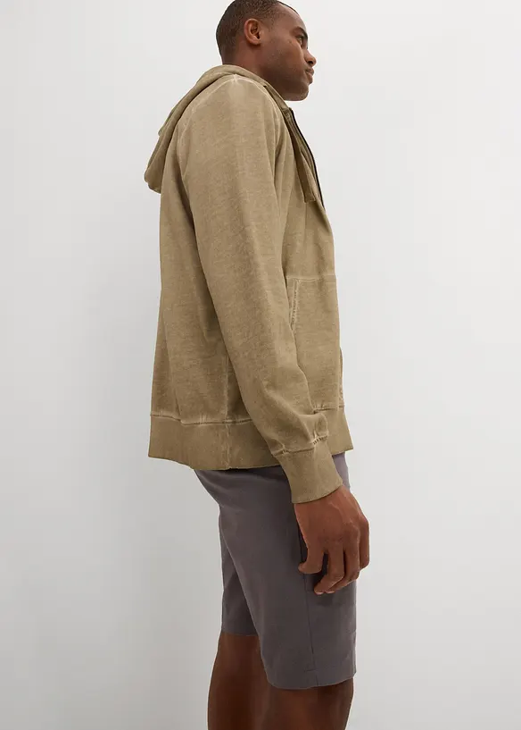 Regular Fit chino-bermuda med lin, bonprix