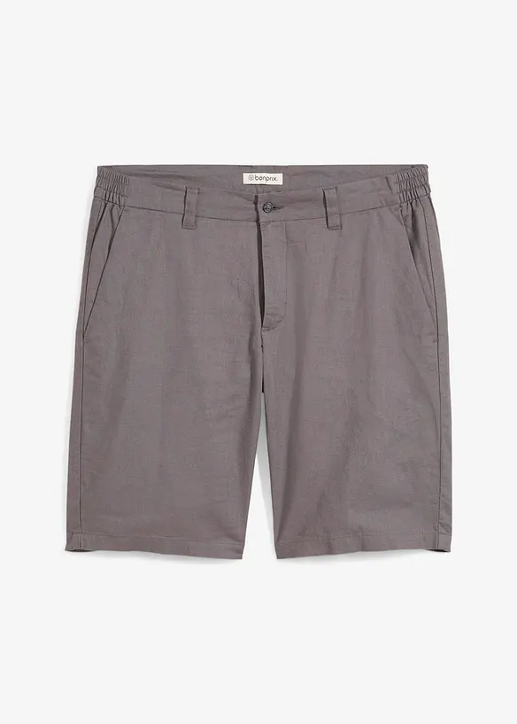 Regular Fit chino-bermuda med lin, bonprix
