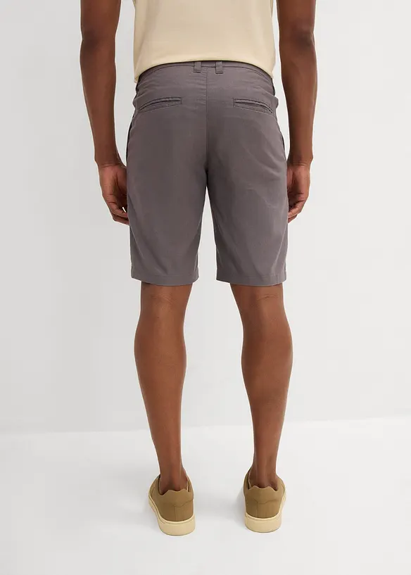 Regular Fit chino-bermuda med lin, bonprix