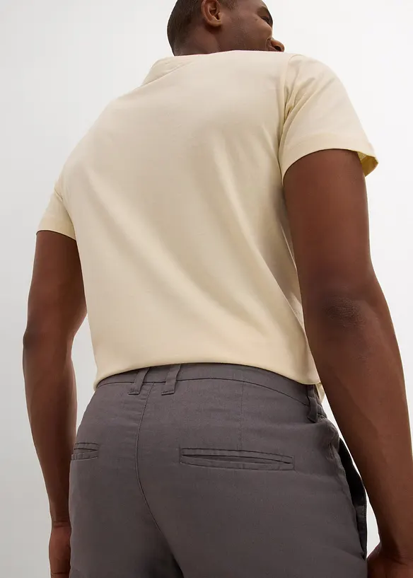 Regular Fit chino-bermuda med lin, bonprix